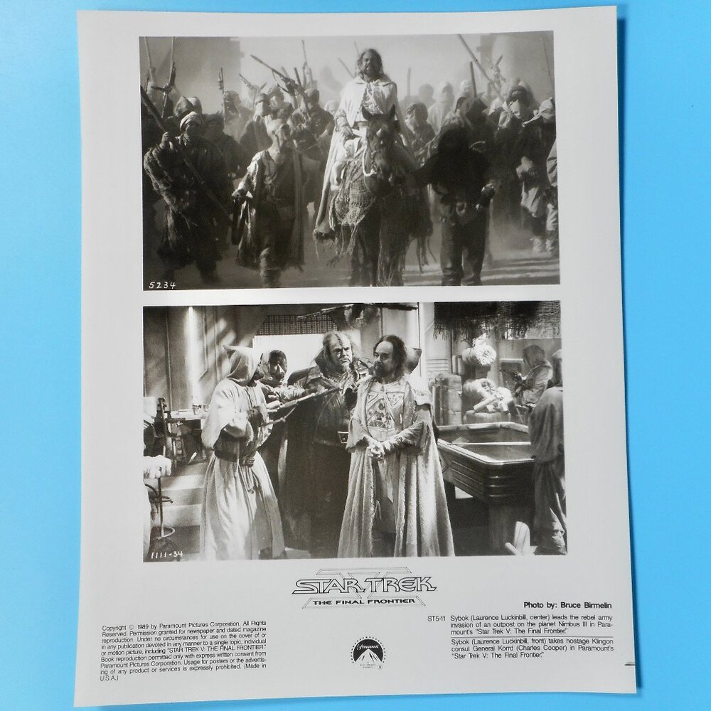 Star Trek V Movie Press Photo Final Frontier Nimbus 3 Laurence Luckinbill Sybok